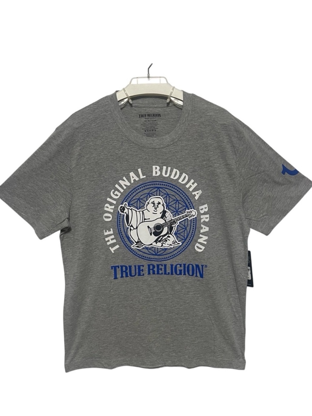 TRUE RELIGION Original Buddha Brand Graphic Tee Heather Grey XL NWT